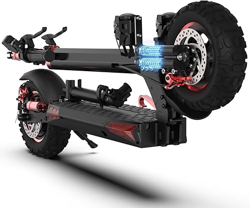 Miniatura 9 de Scooter eléctrico para adultos, motor de 8001200 W, batería de 48 V 151821 AH, neumáticos todoterreno E-Scooter de 1011 pulgadas, doble suspensión