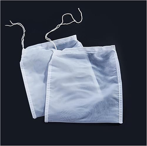 4 coladores de trapos, colador de bolsas de nueces de nailon de grado alimenticio, colador reutilizable para colar jugo de frutas, leche de nueces,