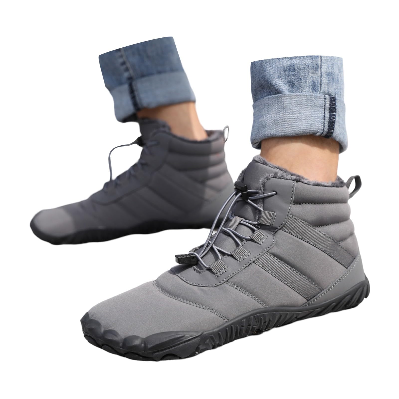 Bottines Hiver Femme Fourrées Imperméables Quotidien Bottines Hiver Fourrées Imperméables, Style Pratique pour Ville, Travail et Activités Quotidiennes