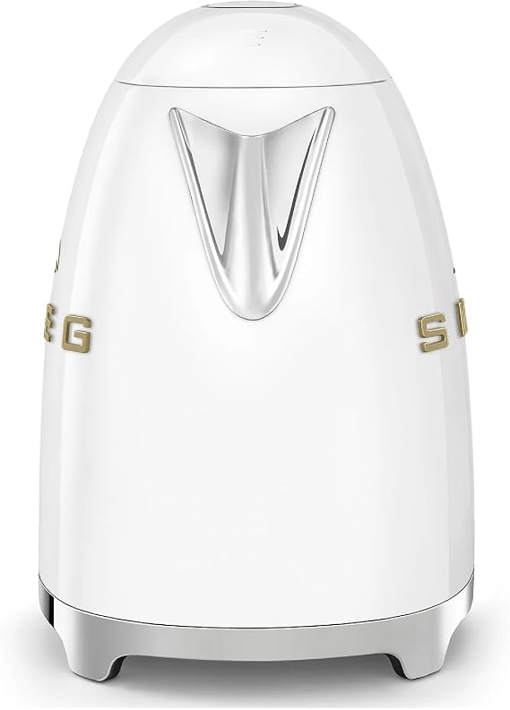 Smeg x OVO 1.7L Electric Kettle, OVO Collection SMEG Kettle, 50's Retro Style 7-Cup Electric Tea Kettle (White)