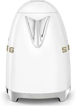 Smeg x OVO 1.7L Electric Kettle, OVO Collection SMEG Kettle, 50's Retro Style 7-Cup Electric Tea Kettle (White)