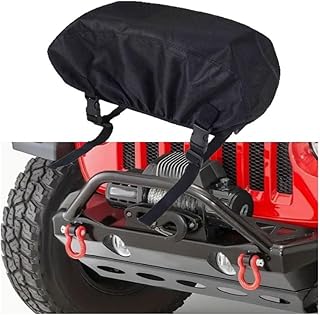 車用ウインチカバー 保護 防塵・防水 オックスフォード素材 耐候性 ウインチ 600D対応 取り付け簡単 カーアクセサリー