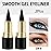 evpct 2Pcs Natural Black Eyeliner Cream Gel Eyeliner Pencil, Black Eye Liner Pencils for Older Women, Waterproof Eyeliners Pencil for Witch Halloween Goth Make up set, Eyeshadow Palette lapiz de ojos