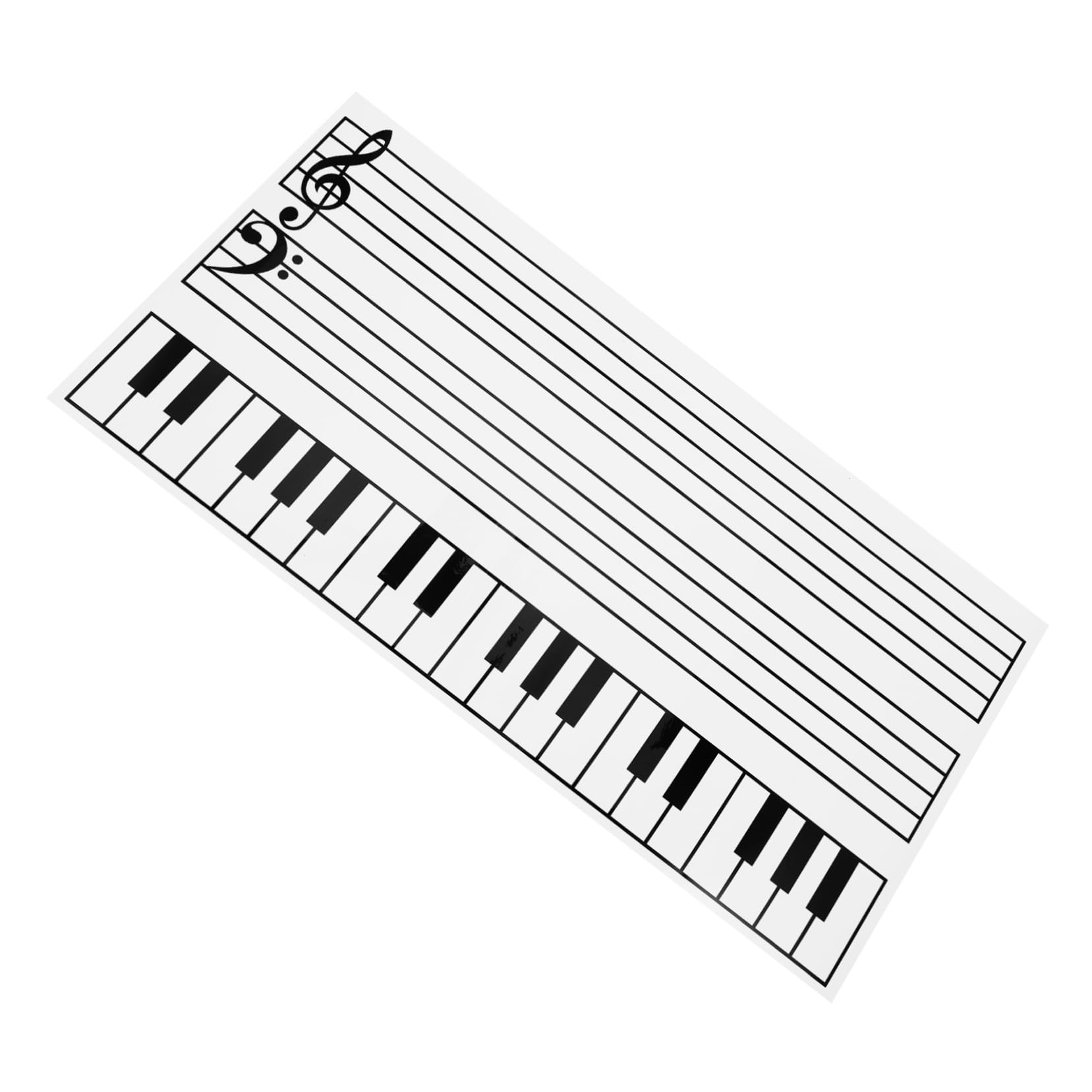 Pizarra para Pentagrama Musical Borrable de Goma Magnética