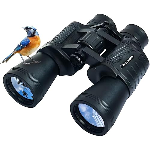 30x50 High Powered Binoculars for Adults, Waterproof Compact Binoculars with Low Light Vision for Bird Watching Hunting Football Games Travel Stargazing Cruise with Carrying Bag