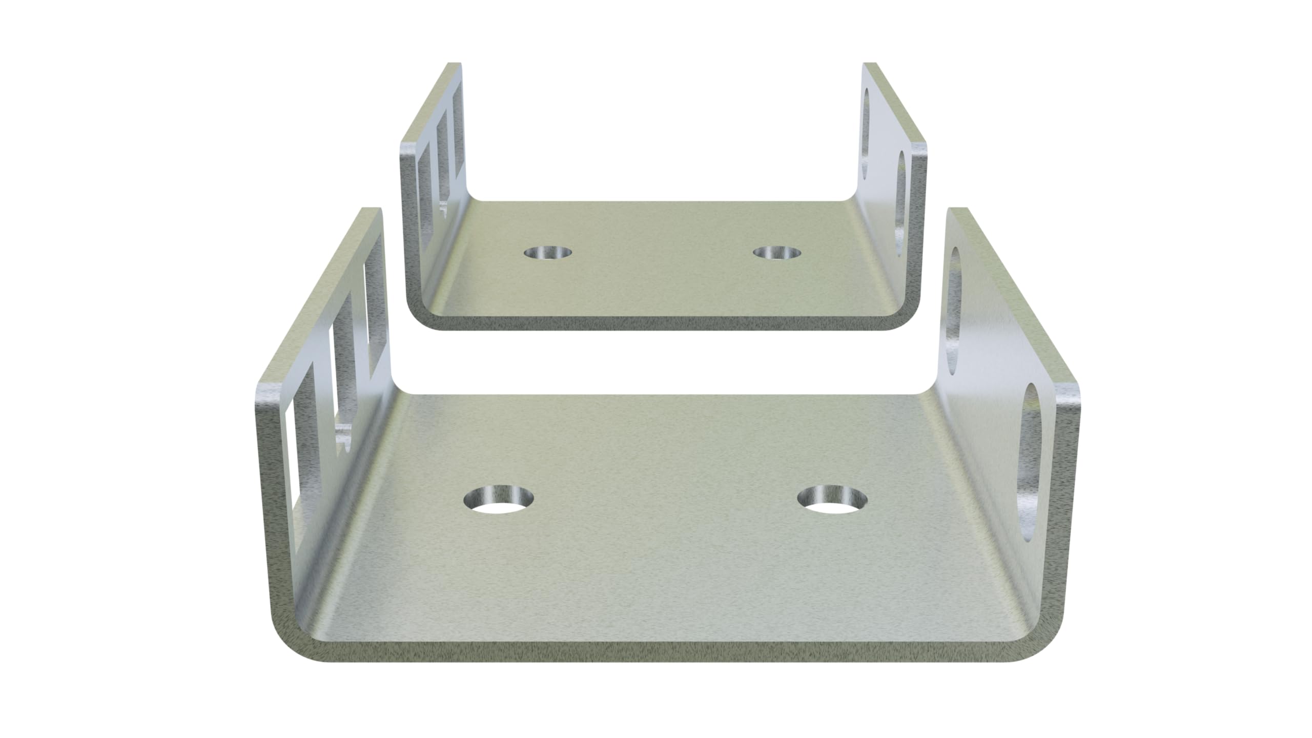 Kit Montaggio Rack 1U 50mm Acciaio Armadio Rete