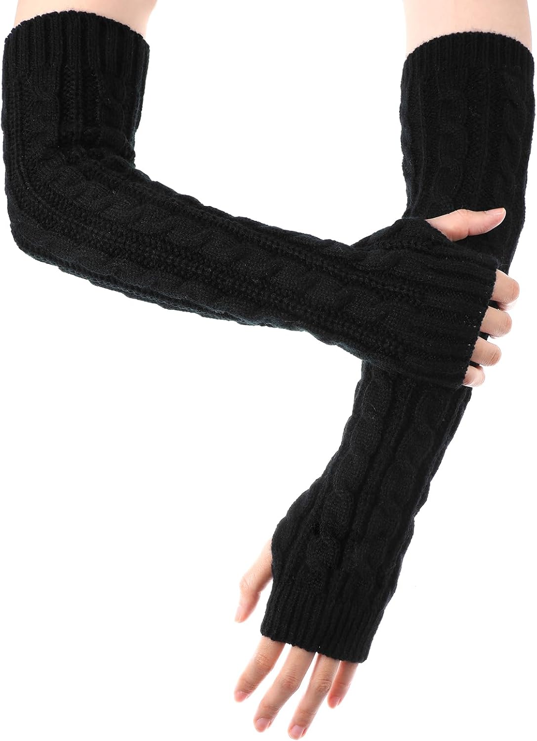 Armstulpen In Rot Im Muschelmuster Handgehäkelt Von Hobbyhaus - Foto 7