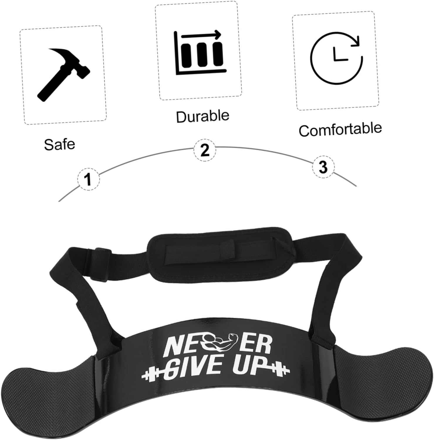 Arm Heavy Duty Biceps Training Board for Dumbbells Barbells Curl Tool for Body Building Forearm Strengthening for Gym Workouts and Muscle