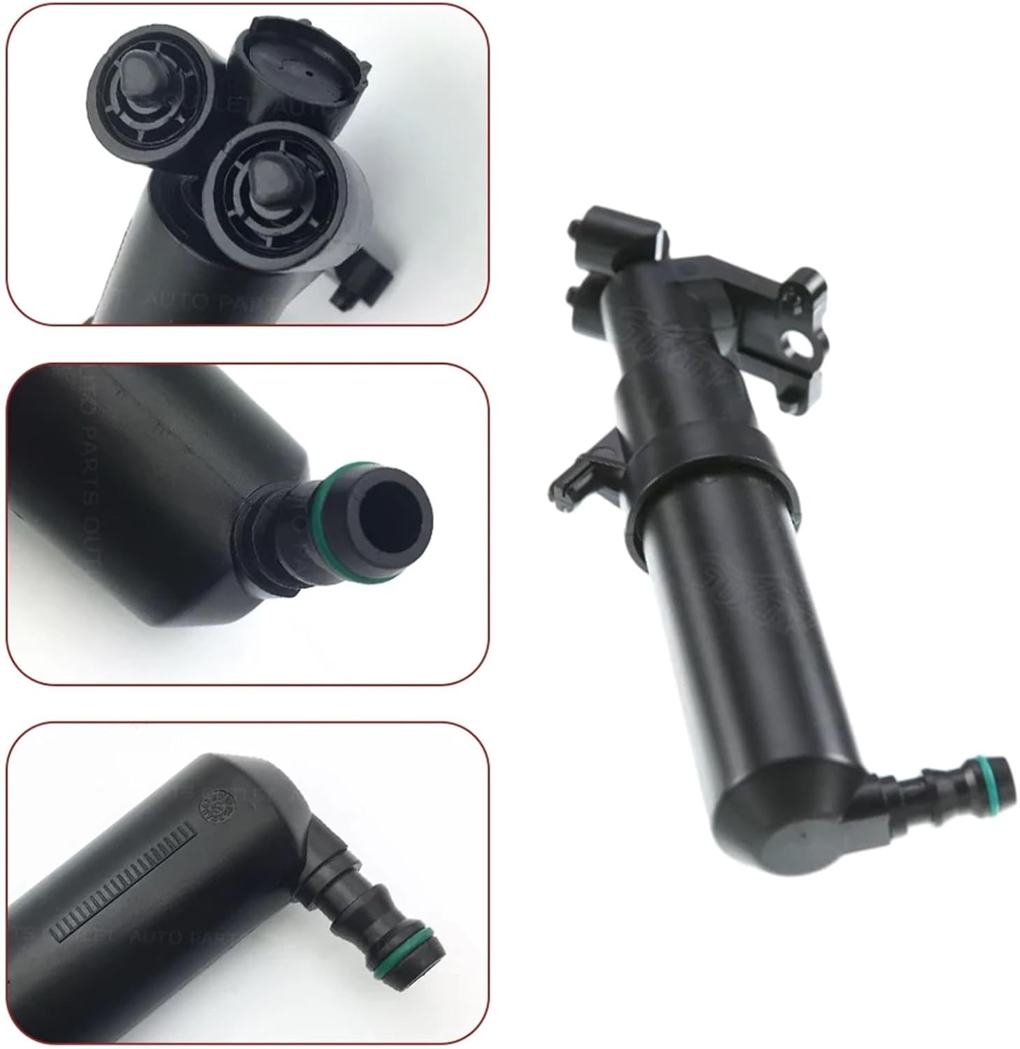 2038600547 1698601147 B180B200 Headlight Washer Nozzle Compatible with Mercedes-Benz C240 W203 V6 2.6L Wagon 2003-2005 Car Accessories(Right Side)