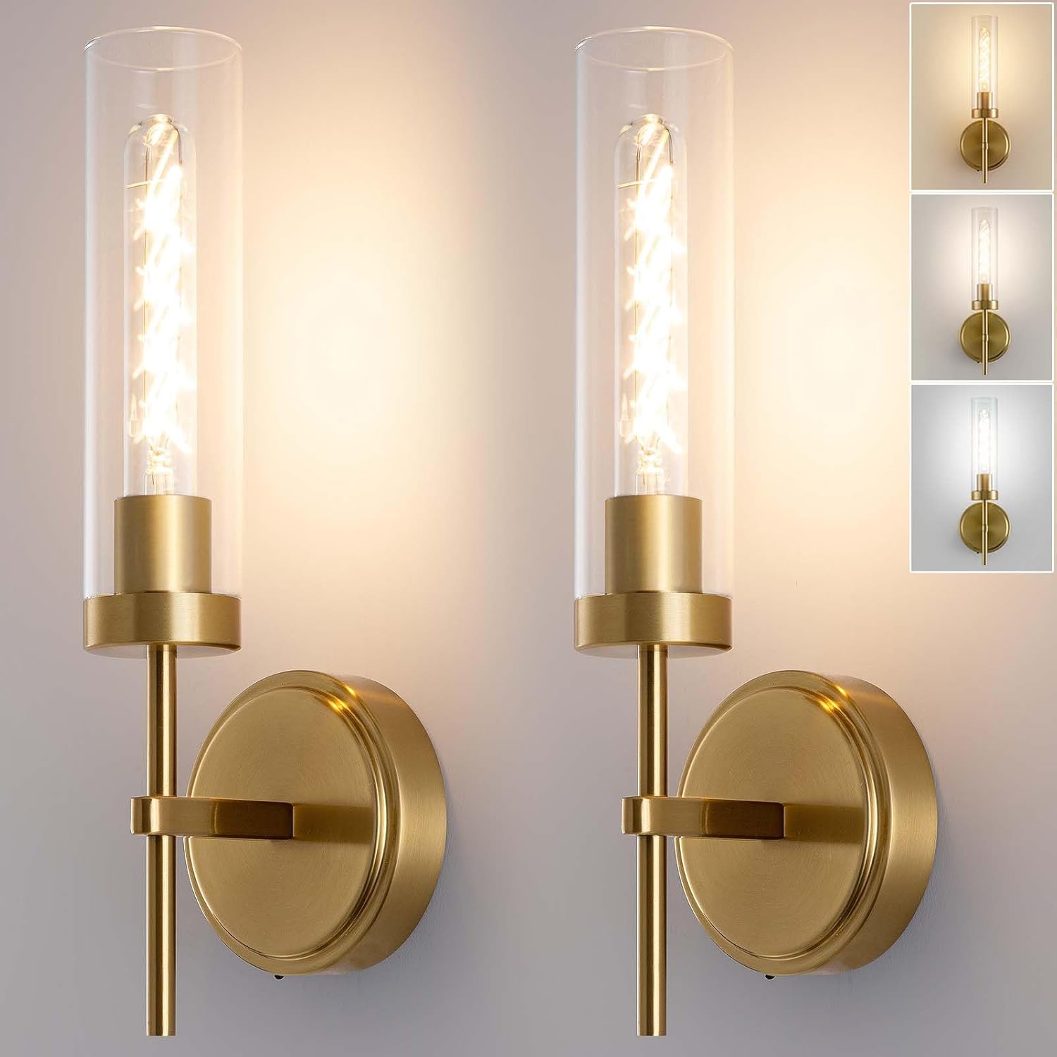 Battery Operated Wall Sconce,Gold Wall Sconces 8000mAh Fast Chargin Dimmable 2 Color Temperature Bulbs Endurance 100 Hours Infinitely with Remote Control Wireless Wall Lights for Bedroom Living