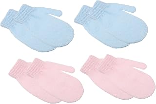 8pcs Thickened Bath Exfoliating Gloves Shower Skin Cleaning Scrubbers for Body Massage Lightweight Wash Mitts for Arms Legs Chest Back Spa Use