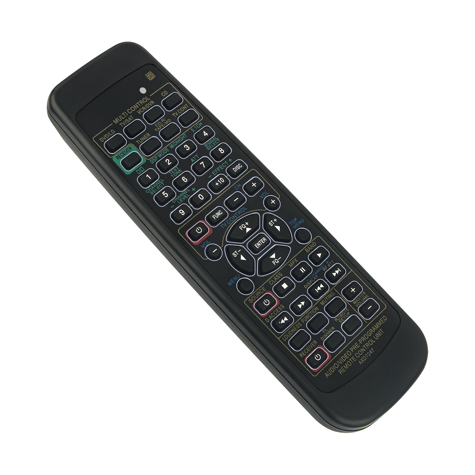 BOY Télécommande de remplacement pour AXD7690 VSX323K VSX423 VSX‑322‑K VSX‑523‑K - TV