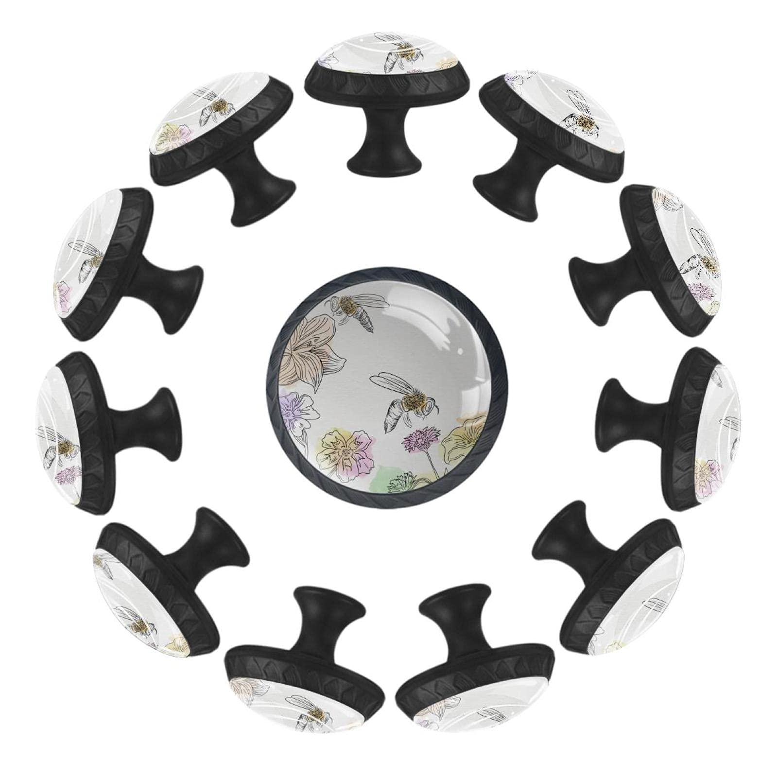 Boutons de tiroir ronds abeille 35mm pour rénover une commode de chambre