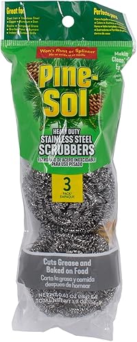 Pine-Sol - Esponjas de alta resistencia  Esponjas de exfoliación premium para hierro fundido acero inoxidable estantes de horno parrillas Acero