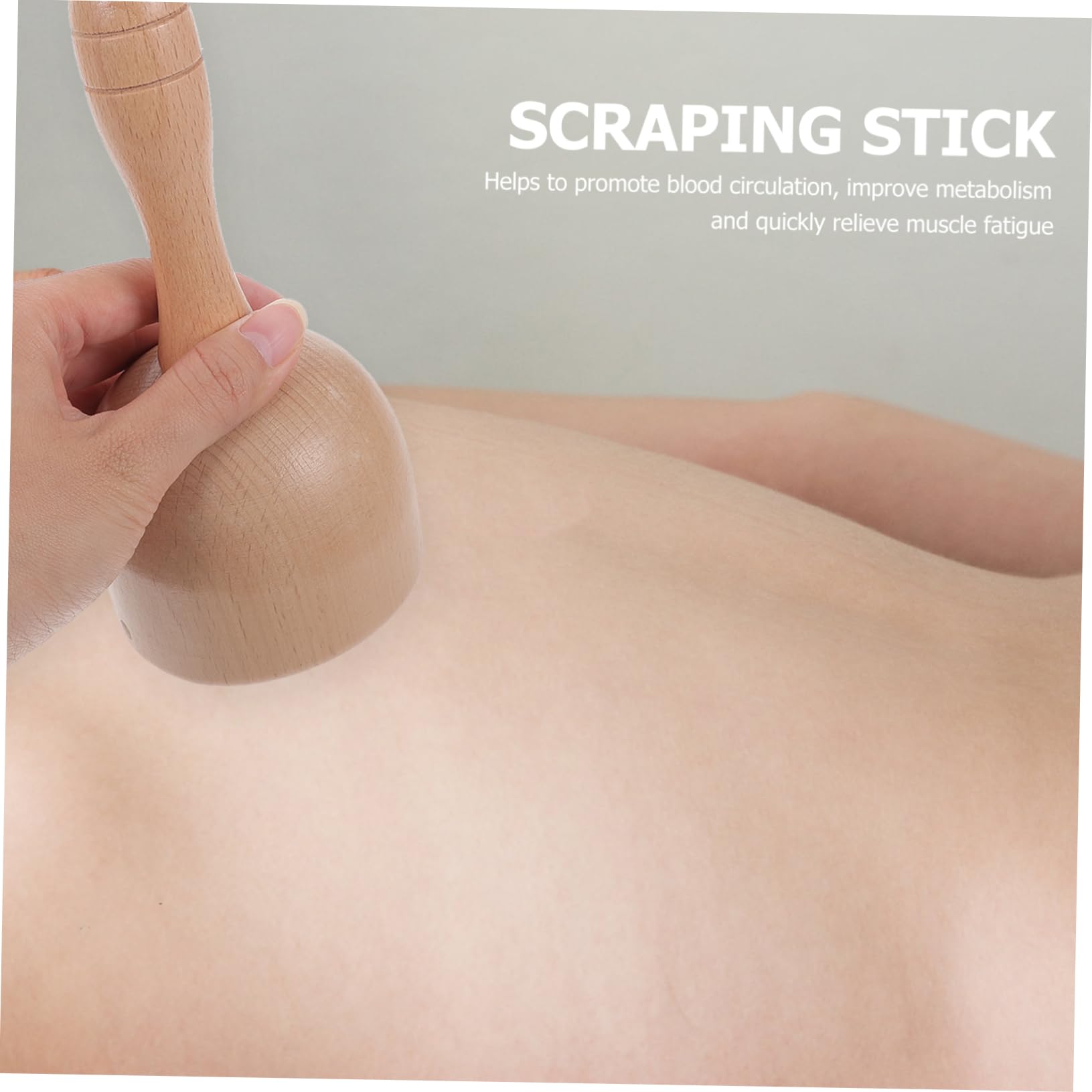 2 Stück Holz Massage Roller für Bauch Handheld Massagestab Schmerzlinderung Tragbares Massagewerkzeug für Wellness und