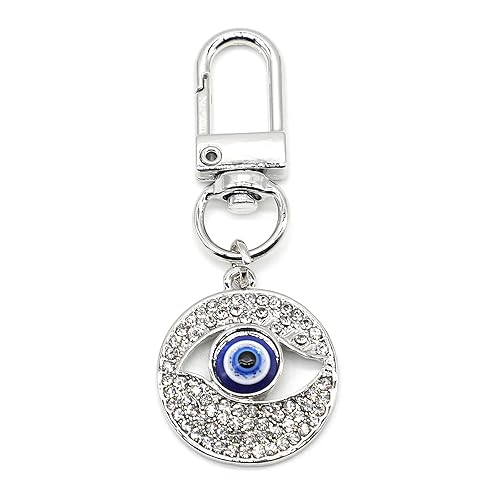 Evil Eye Keychains Car Key Ring Bag Purse Charm for