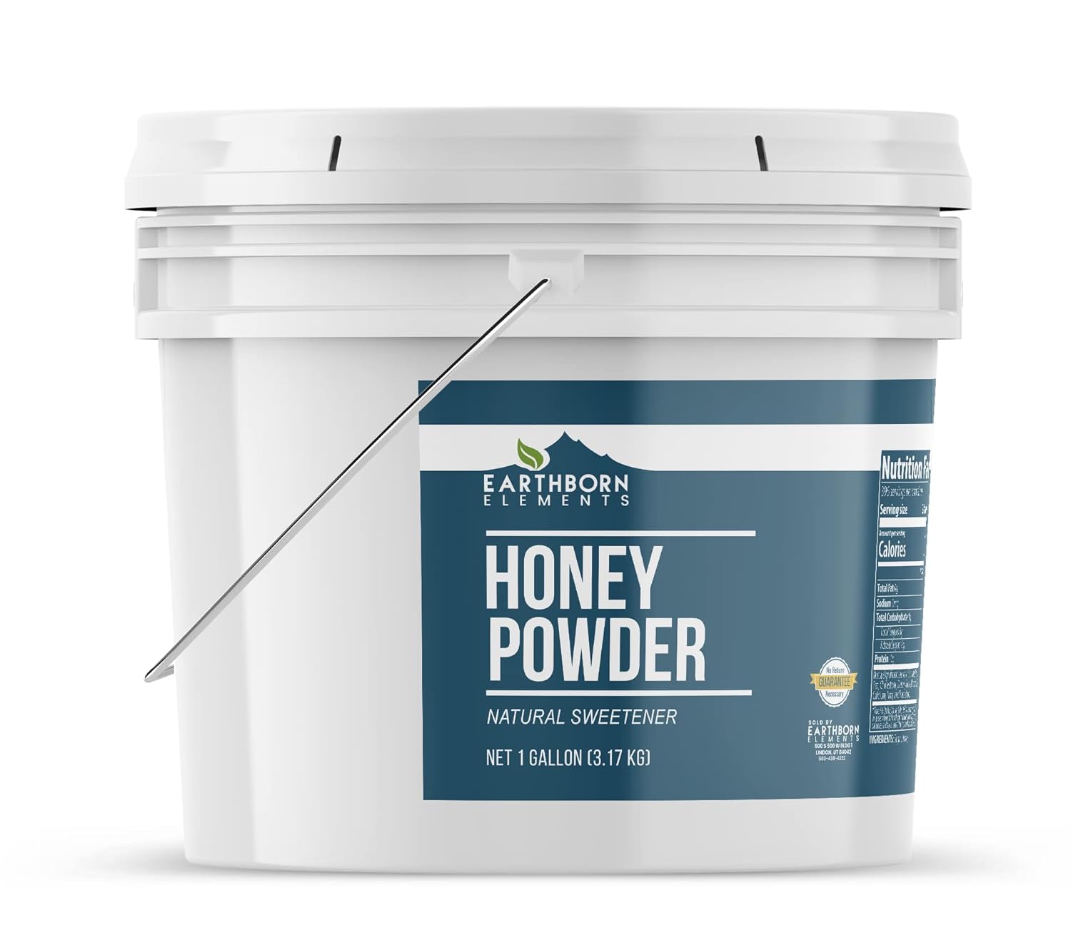 Earthborn Elements Honey Powder 1 Gallon Bucket, Natural Sweetener, Drinks & Baking