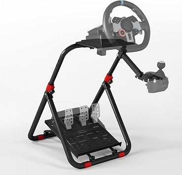 DIWANGUS Faltbarer Lenkradständer Falthöhe ca. 10 cm Pedalplatte neigbar