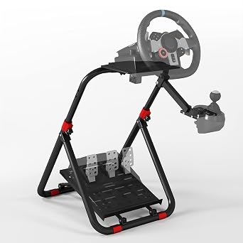 DIWANGUS Foldable Racing Wheel Stand,Height Adjustable Steering Wheel Stand