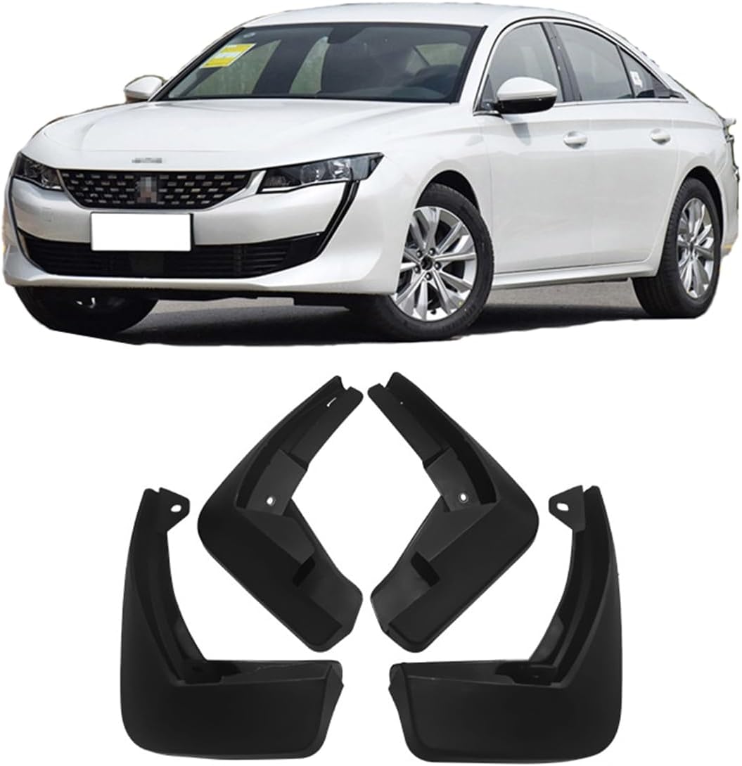 Car Mud Flaps Mudguard for Peugeot 508 508L 2011-2023 Front and Rear Mudflaps Splash Guards Heavy Duty Flares 4-PC Auto Accessories,Send 1 Car Wash Towel,2019~2023