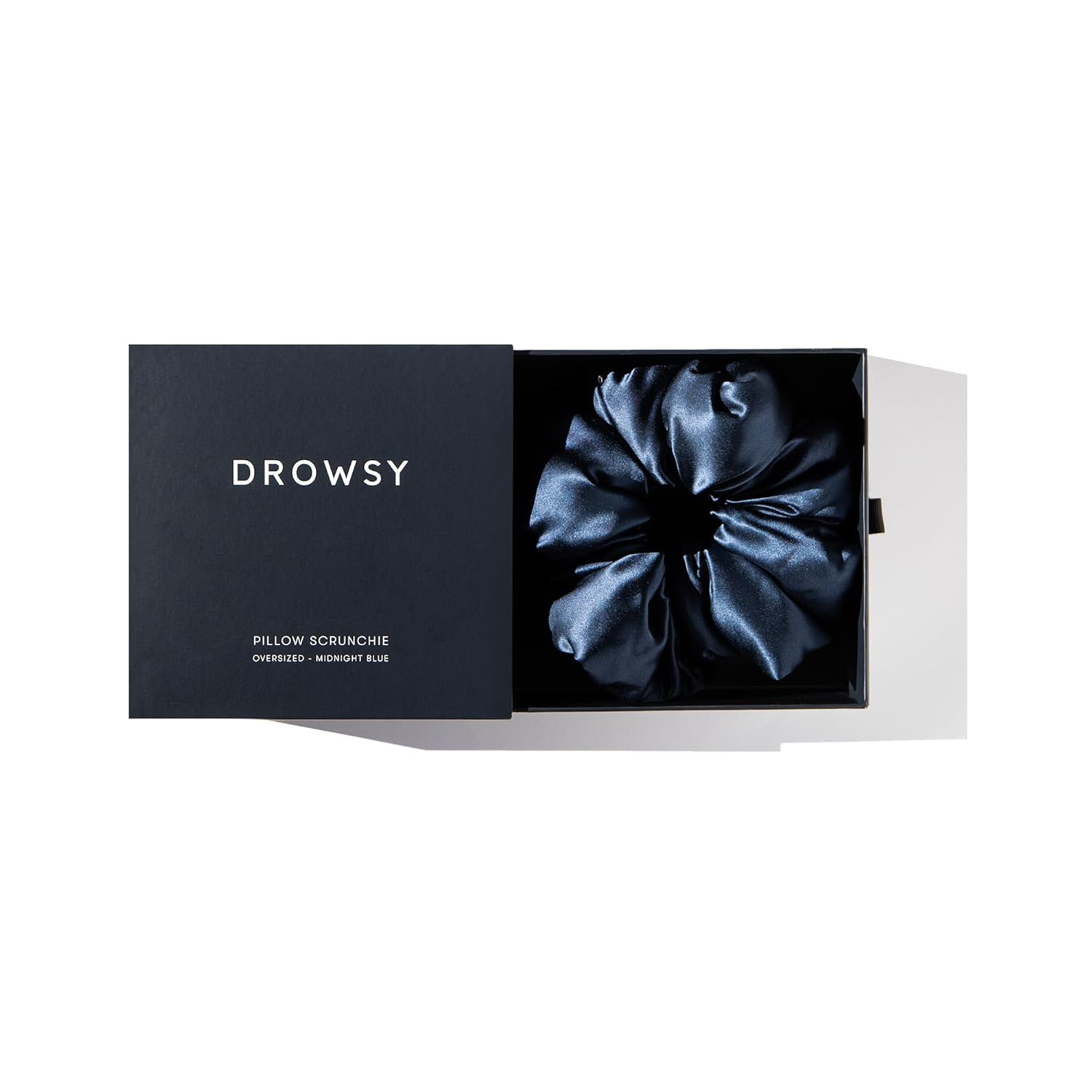 Drowsy Luxury XXL Pillow Silk Scrunchies - Premium Hair Tie - Beauty Accessories to Protect Hair Health, Reduce Breakages, Maintain Moisture - Oversized - for All Hair Types (Midnight Blue) 5 Drowsy Luxury XXL Pillow Silk Scrunchies - Premium Hair Tie - Beauty Accessories to Protect Hair Health, Reduce Breakages, Maintain Moisture - Oversized - for All Hair Types (Midnight Blue)