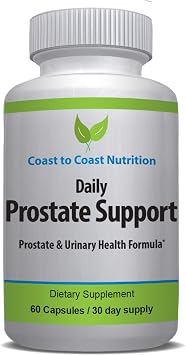 Daily Prostate Supplements for Men - Prostate Formula with Saw Palmetto, Beta Sitosterol, Zinc, Pygeum, and More - Mens Supplements to Target Enlarged Prostate and Frequent Urination - 60 Capsules