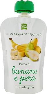 il Viaggiator Goloso Il Biologico Purea Banana e Pera 100g