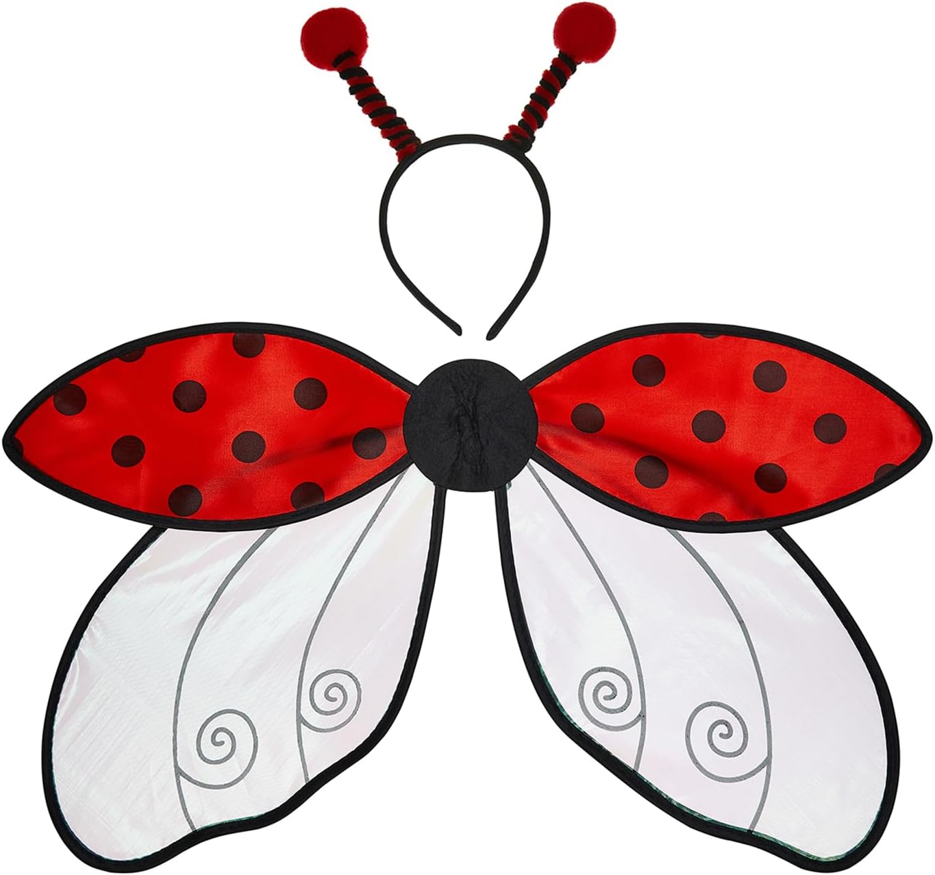 Halloween Costumes for Women Cute Bee/Ladybug Wings with Headband Set Party Favors