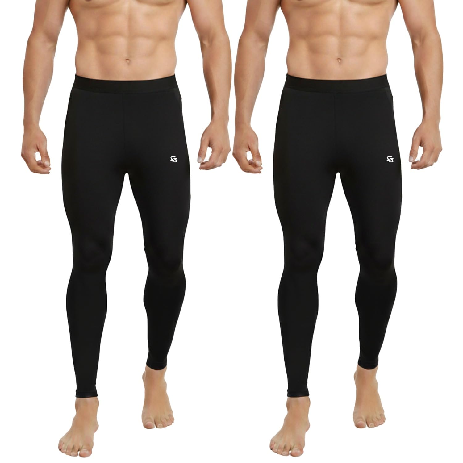 sportinger Men's 1~3 Pack Compression Pants Cool Dry Gym Leggings Baselayer Running Tights-picture-23