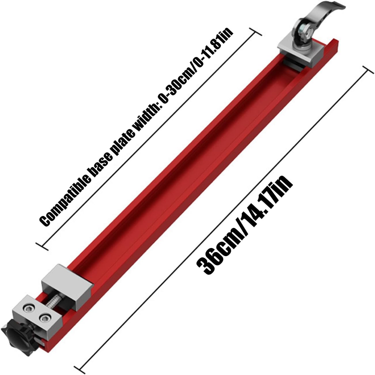 Adjustable Saw Guide, Track For Circular Saw, Aluminum Alloy Precision Jig Attachment Cutting Machine Base Guide For Woodworking