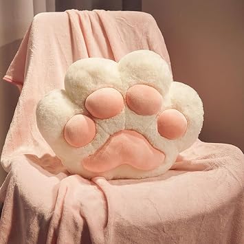 Cat Paw Pillow, Body Pillow, Side Sleeping, Nap Pillow, Blanket Included, Plush Blanket, Plush Paws Plush, Fluffy, Cushion, Animal, Interior, Multi-purpose, Sofa, Bed, Decorative Single Body Pillow