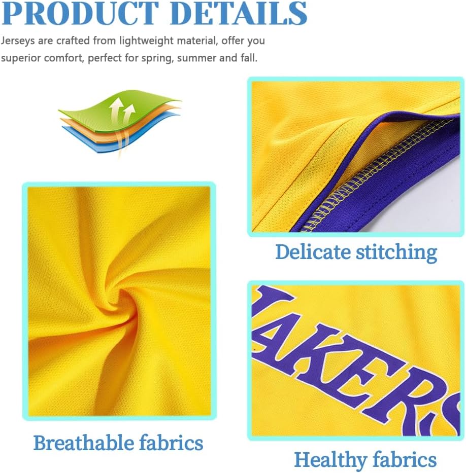 Kids Youth Basketball Jerseys+Shorts+Socks for Boys Girls Basketball Jerseys Uniform Set 3Pcs Holiday Gift