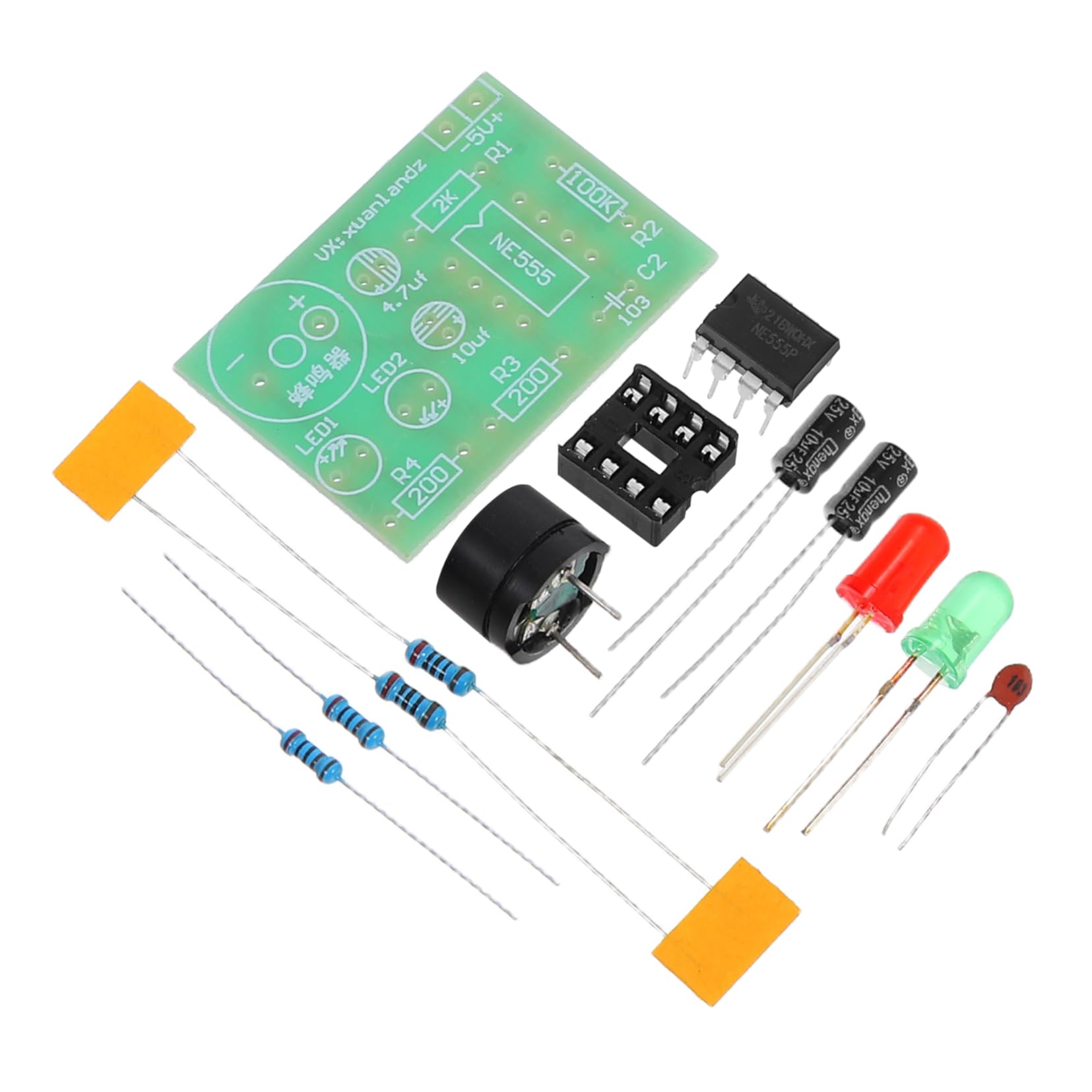 Hohopeti Ne555 Timer Circuit DIY Electronic Circuit Board Electronics Learning Kit for DIY
