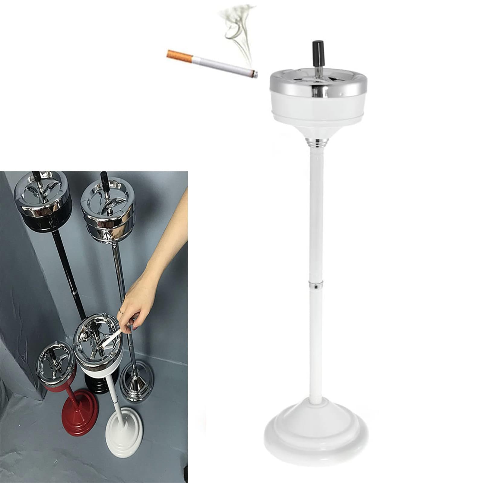 Amazon.com: Adjustable Outdoor Standing Ashtray Detachable