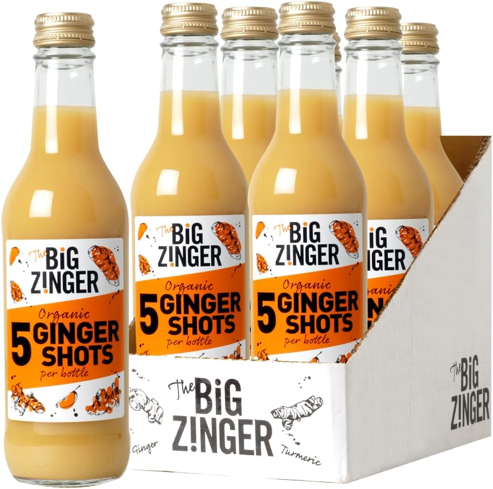 Big Zinger Ginger 6x330ml 30 shots Organic plant based shots with