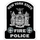 3 Inch Reflective New York State Fire Police Subdued - Vinyl Sticker
