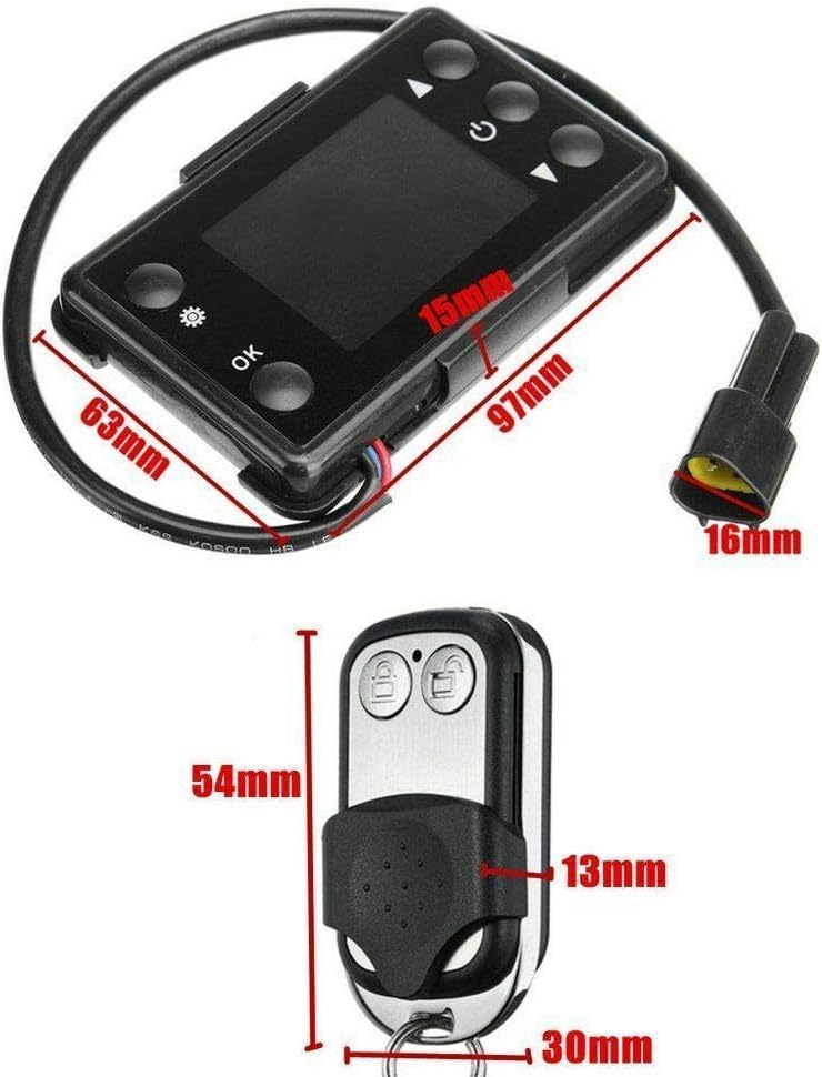 TOTMOX LCD Switch Controller display showing settings