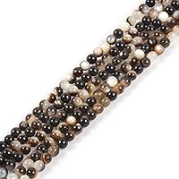 Vista 6 de Cuentas redondas sueltas de piedra de sangre africana de 0.157 pulgadas (0.157 in) para hacer joyas