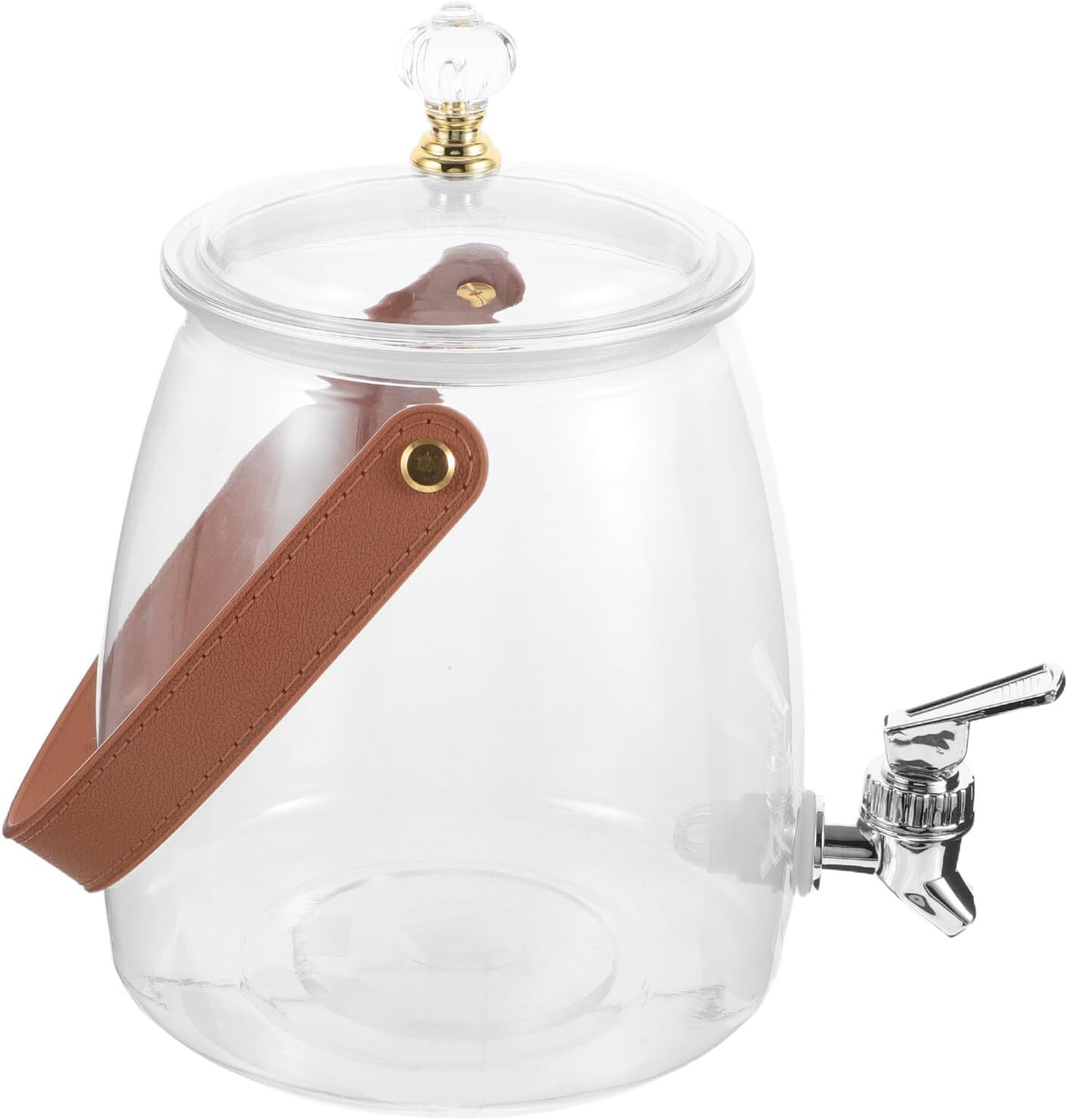 2l Cold Beverage Dispenser with Electroplated Faucet Tea and Drink Bucket for Kitchen and Camping Use Household Water Container with Lid Portable Drink Server Random Random Color