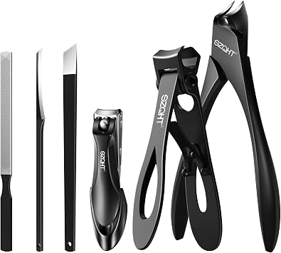 Podiatrist Toenail Clippers Set, Professional Toe Nail Clippers for Thick & Ingrown Nails Cutter for Men,Women,Seniors,Heavy-Duty Manicure Set Pedicure Kit for Elder