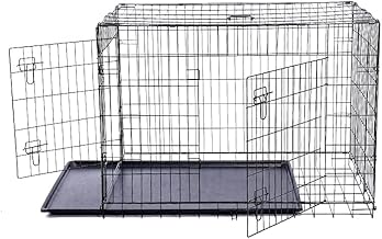PETEPELA Dog Cage, Large Dogs, Medium Dogs, Small Dogs, Pet Cage, Dogs, Cage, Cage, Dogs, Circle, Compact, Foldable, Easy to Assemble, Easy to Carry, XL 41.7 x 28.0 x 29.9 inches (106 x 71 x 76 cm)