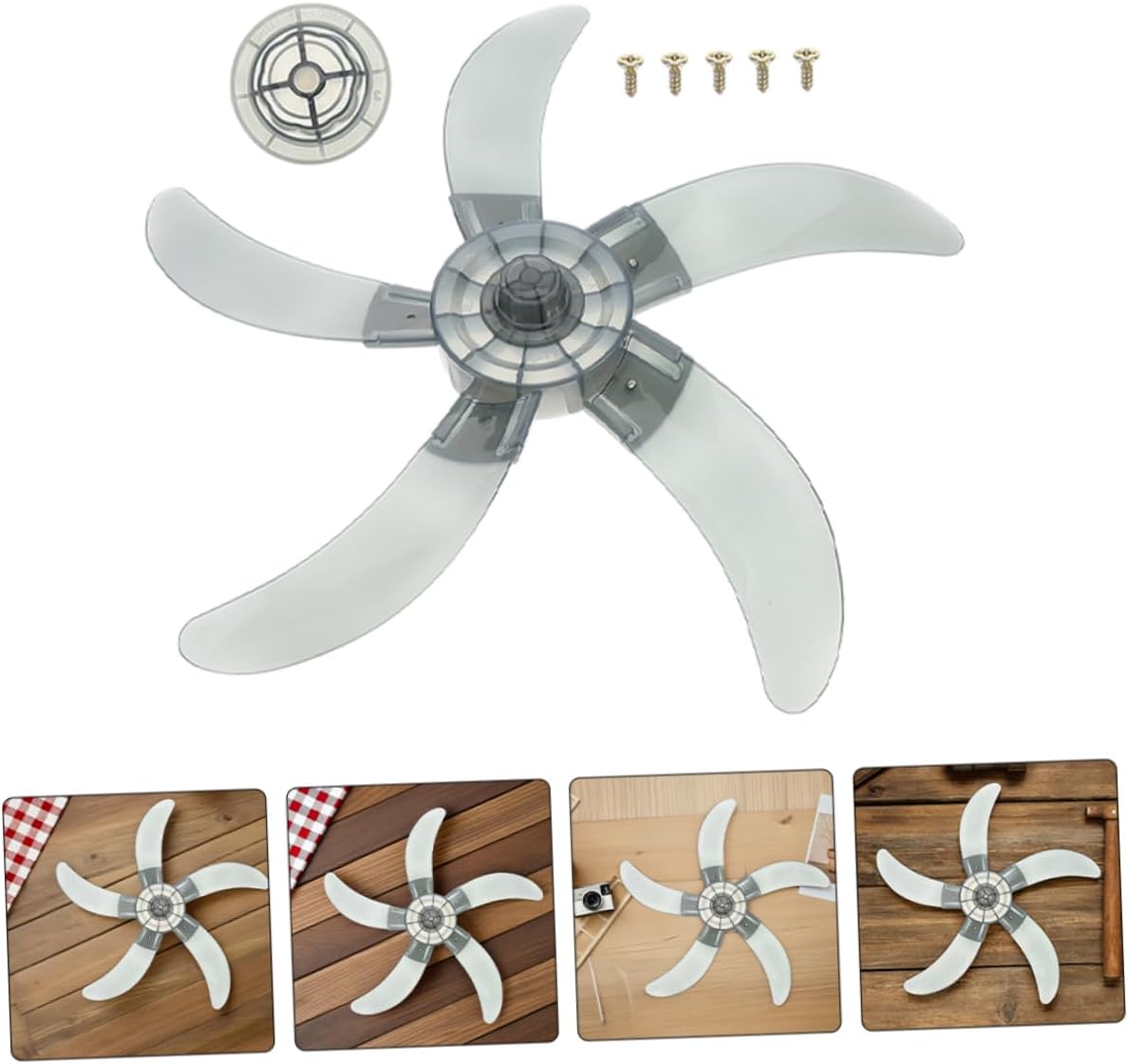 2Pcs Fan Blades Compatible with Standing Wall and Table Fans Stylish and Elegant Design Replacement Parts for Household Use