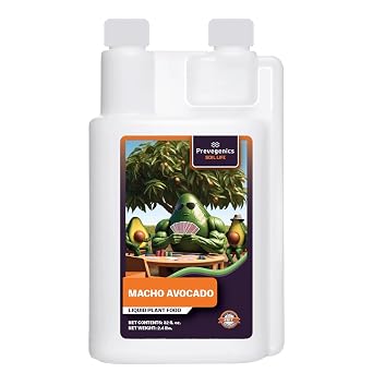 Macho Avocado | 32 fl. oz. | High-Efficiency Microbial Nutrient Solution for Avocado Trees, Enhances Growth, Soil Fertility, and Root Health | Boosts Yields and Promotes Nutrient Absorption