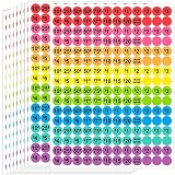 Dreecy 1920 PCS Yard Sale Price Stickers Garage Sale Pre-Priced Pricing Labels 3/4" Diameter Flea Ma