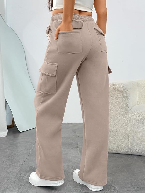 Trendy Queen Women's Cargo Sweatpants Wide Leg Work Pants with Pockets by Trendy Queen - Used condition - Image 3