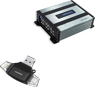 BoxWave Smart Gadget Compatible with Soundstream Harmony - AllReader SD Card Reader, microSD Card Reader SD Compact USB - Jet Black