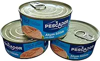 Kit 3 Atum Pescador Sólido Em Óleo Lata 140g