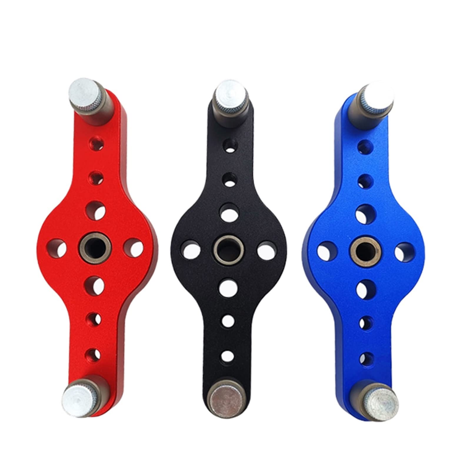 Plantilla vertical de aleación para agujeros de bolsillo, localizador de perforación de carpintería de 6/8/10 mm, kit de guía de taladro autocentrante para carpintería, perforadora manual para uso en