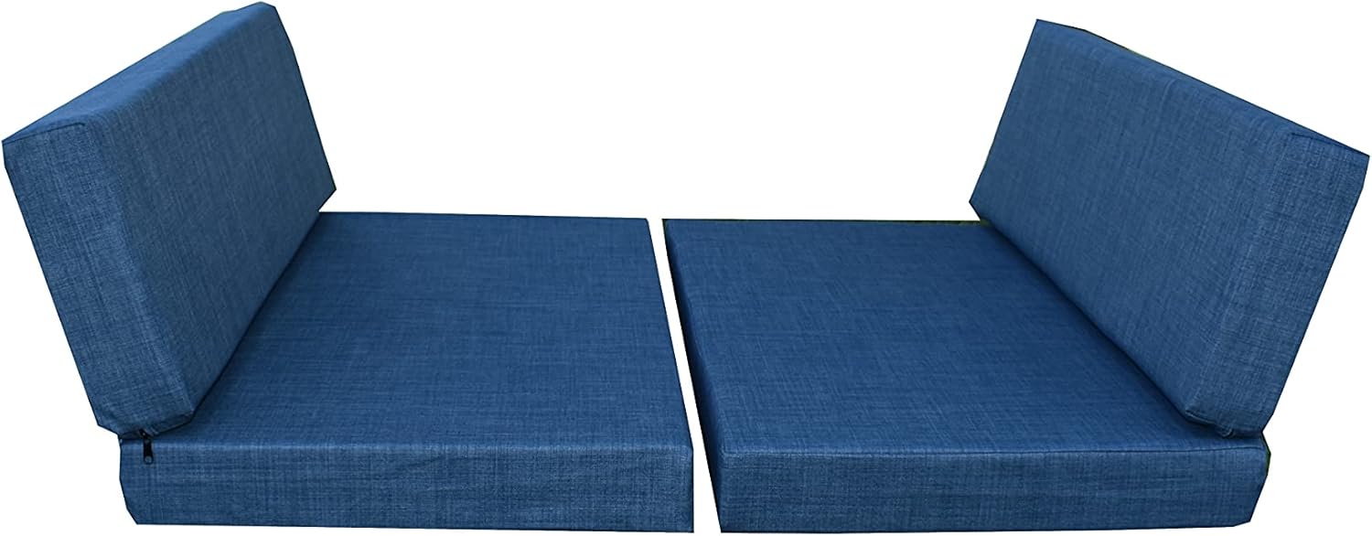 41 x 24, 13 RV Dinette Cushion Cover Set for Flagstaff in Blueberry