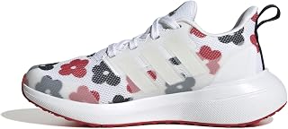 adidas Boy's Fortarun 2.0 Sneaker, Ftwr White Zero Met Better Scarlet, 4.5 UK